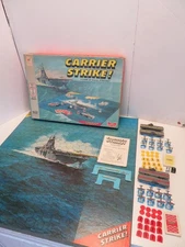 1977 CARRIER STRIKE Board Game by Milton Bradley 100% Complete (a)