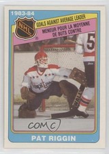 1984-85 O-Pee-Chee League Leaders Pat Riggin #386 0m8e