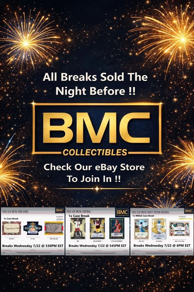 BMC Collectibles Pre-Sold Breaks 7/22