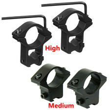 1inch Scope Rings 3/8 Dovetail Middle/ High Profile .22 Caliber Riflescope Rings