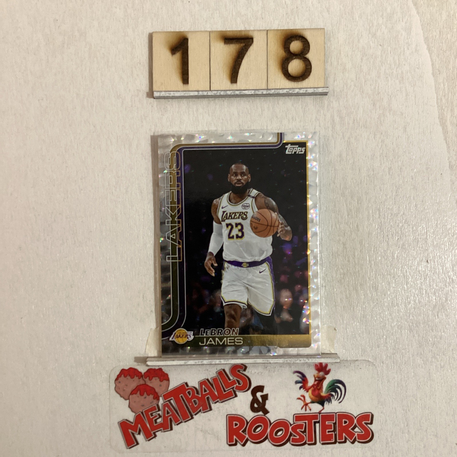 2025-26 Topps Basketball LeBron James #150 Crackleboard Foil Lakers