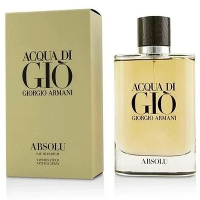 Acqua Di Gio Absolu Giorgio Armani 4.2 oz Men Eau de Parfum Spray 125ml Sealed