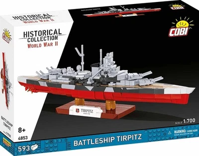 COBI 4853 Battleship Tirpitz - Schlachtschiff 1:700 - WWII Historical Collection