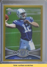 2012 Topps Chrome Gold Border Refractor /50 Andrew Luck #1 READ 1j6