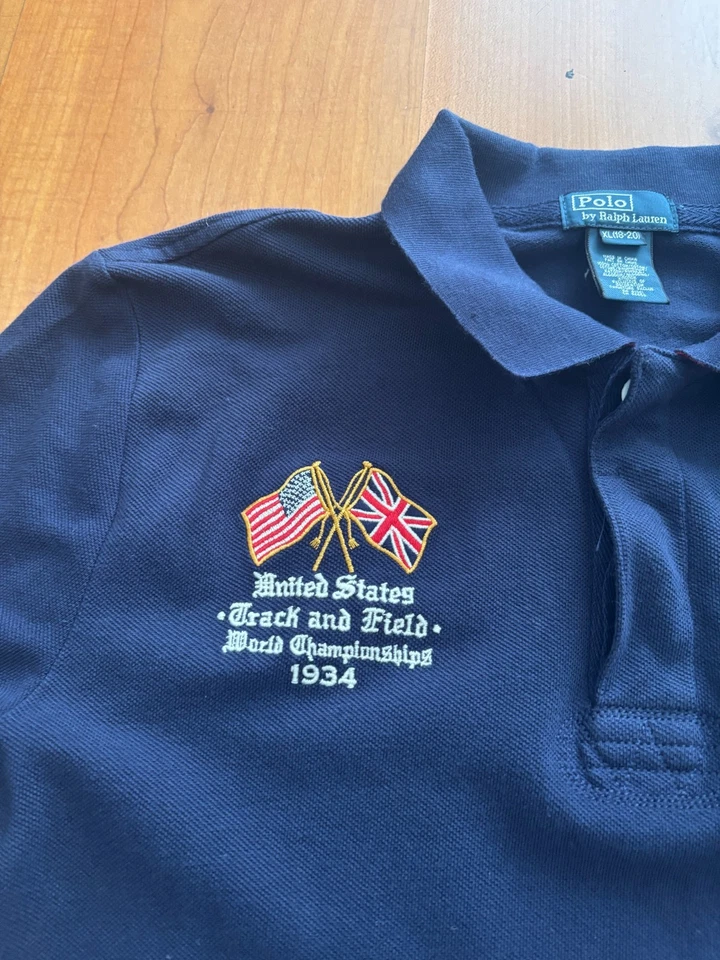 Polo Ralph Lauren Vintage T-Shirt United States Track Championship Big Pony M - Image 4 of 4