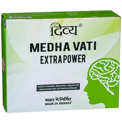6 X 120 Tablets Medha Vati Extra Power for Depression & Enhancing Brain Memory