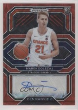 2021 Prizm Draft Picks College Penmanship Choice Red /88 Marek Dolezaj Auto 0nj5