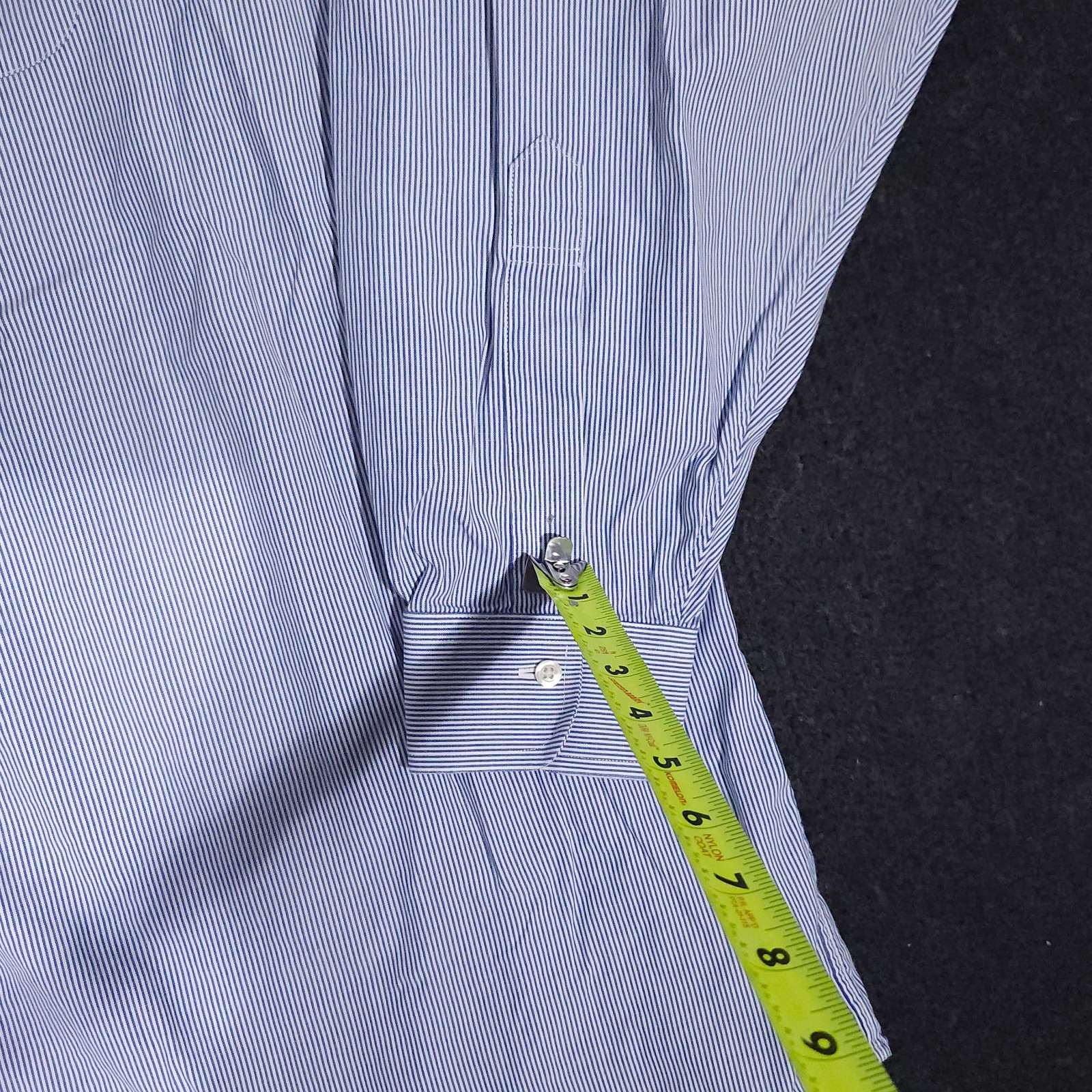 Brooks Brothers Oxford Button Down Shirt Men 19-37 Blue Striped OCBD Long Sleeve thumbnail 6