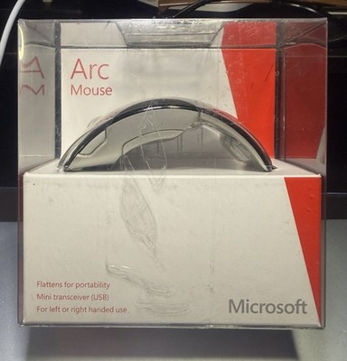 Microsoft Arc Mouse PC Mac Black Factory Sealed - Free Shipping.
