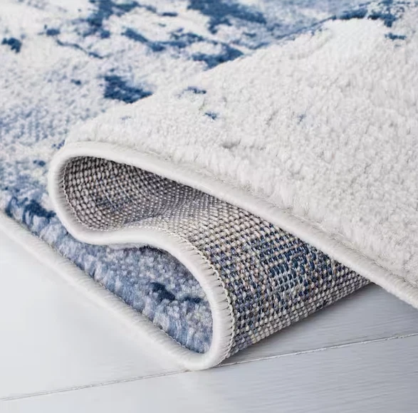 Safavieh Skyler Gray/Navy 2 ft. x 9 ft. Abstract Distressed Runner Rug - Image 3 of 4