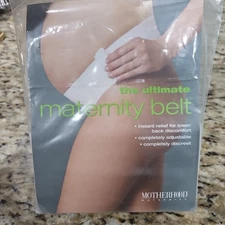 Motherhood Ultimate Maternity Belt Prenatal Support Style 97305-99 White 3XL
