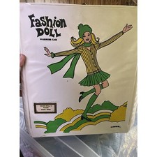 Fashion Doll Vinyl Wardrobe Case by Miner For Barbie Doll 1960's Vintage Green