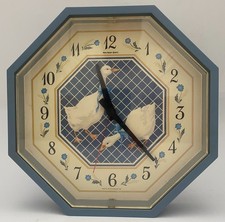 Burwood New Haven Quartz Goose Wall Clock Blu...