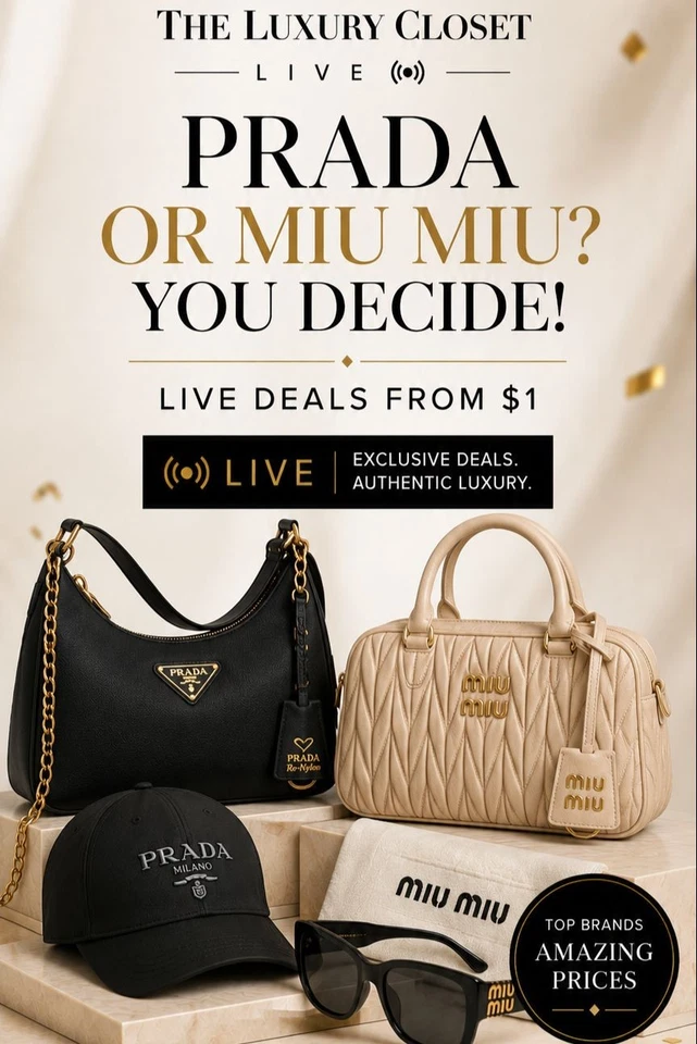 Prada or Miu Miu? You Decide! | Live Deals from $1