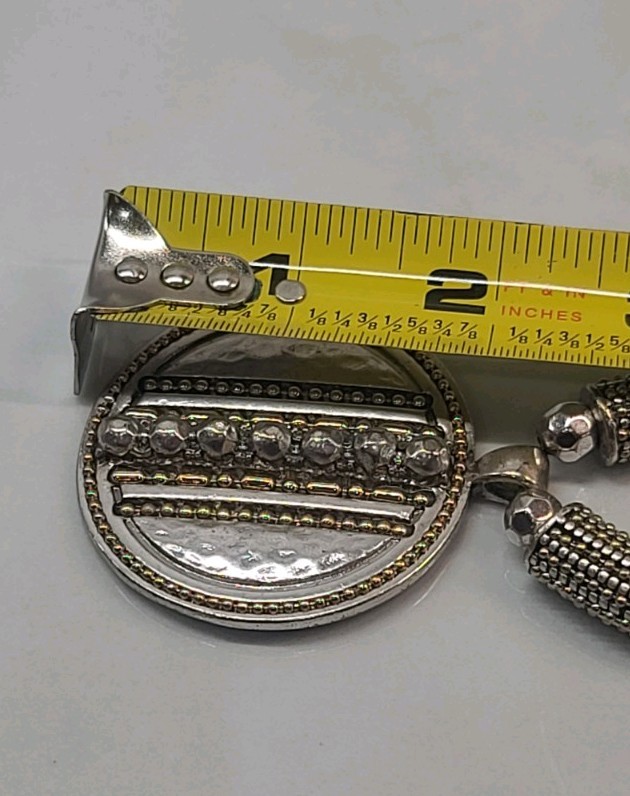 Ruby Rd Statement Necklace In Silver And Gold Ton… - image 10