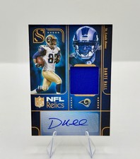 2025 Panini Silhouette DANTE HALL Gold Foil Jersey Patch Auto STL Rams /99
