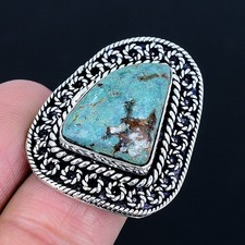 Amazing Azurite Gemstone Handmade 925 Sterling Silver Jewelry Ring Size 7