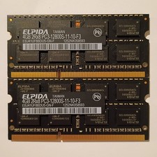 OEM 8GB 2x4GB ELPIDA DDR3 SODIMM PC3-12800 16...