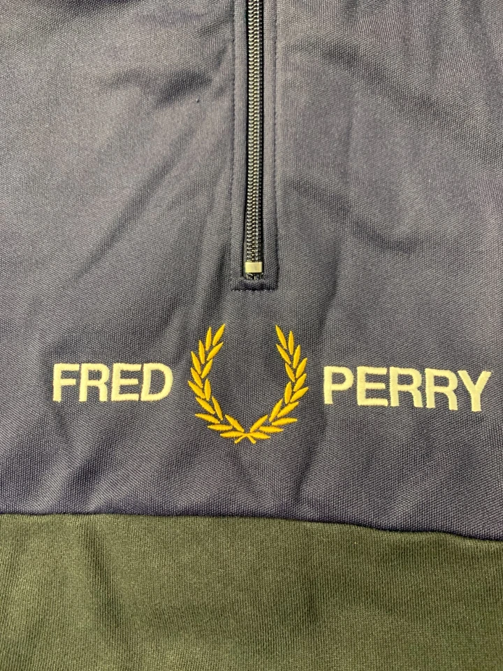FRED PERRY ORIGINAL CASUAL HOMBRE CREMALLERA SUDADERA SUÉTER JERSEY TALLA M MEDIANO Foto 3 de 4