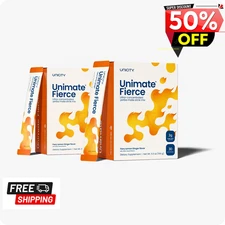2 Boxes Unicity Unimate Dietary Supplement Flavor Fierce, 30 Stick Packs