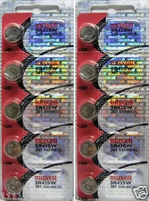 Maxell 301 (SR43SW) Silver Oxide Batteries 1.55 Volt x 10