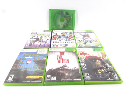 Xbox 360 Games Lot of 7 Games Tested Evil Within Riptide Madden Terraria FIFA
