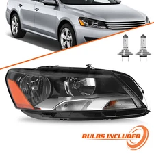 W/Bulbs For 2012 2013 2014 2015 Volkswagen Passat Right Side Halogen Headlight