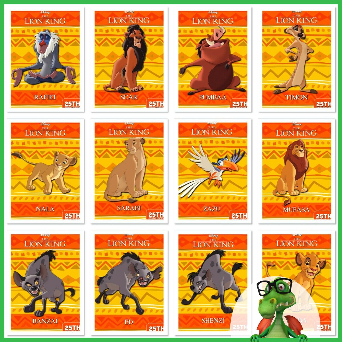 Disney Collect Topps Digital Lion King Character Master Set Blue