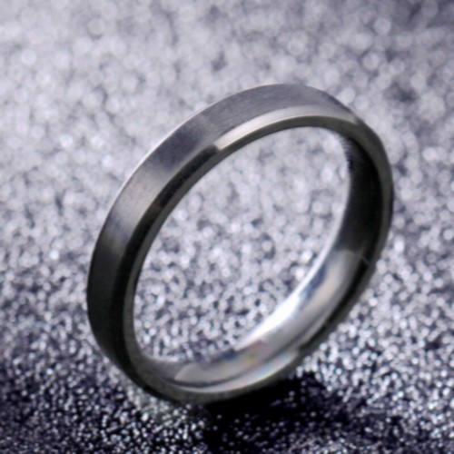 Titanium Stainless Steel 4/6/8mm Brushed Finish Men Women Wedding Band Ring - Picture 5 of 27
