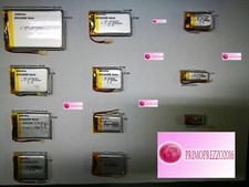 BATTERIE RICARICABILE LiPo POLIMERI DI LITIO 3,7V varie mha modellismo elettro