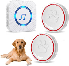 Smart Dog Door Bell Wireless Puppy Doorbell for Potty Training, Dog Bells to Go