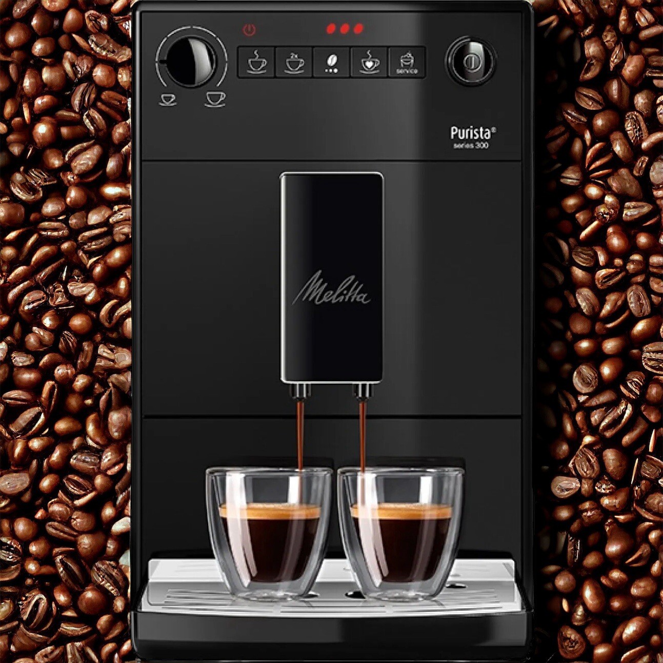 Melitta Purista Kaffeevollautomat Pure Black F23/0-002 Kaffemachine