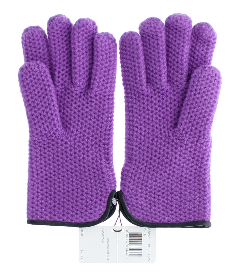 Женские кашемировые перчатки Coach 83892, сотовые вязаные эластичные перчатки, рекомендуемая розничная цена производителя 98 долл. США - Изображение 2 из 4