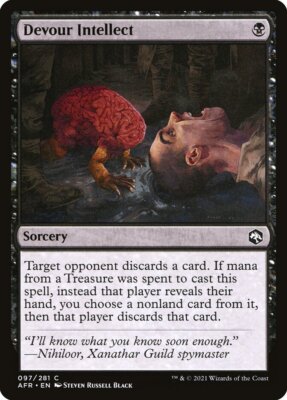 4 Devour Intellect 4x x4 *FOIL* NM - Adventures in the Forgotten Realms