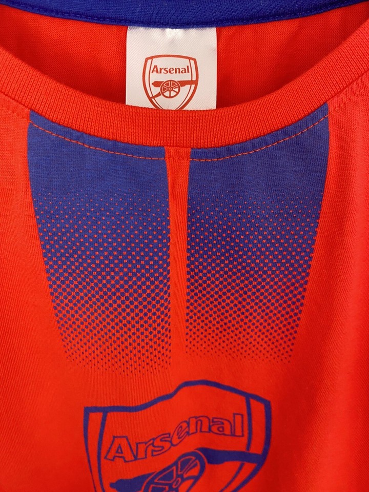 Arsenal Official Licensed T Shirt Sportswear Football Shirt Red UK Size