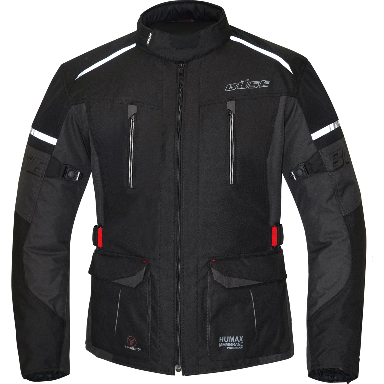 Men's Motorcycle Jacket 28 Short - Büse Rider - Waterproof Touring Black