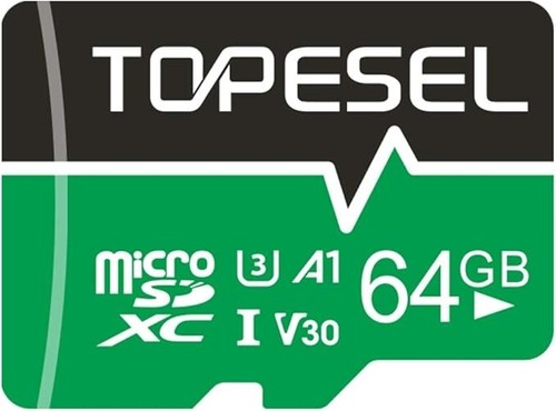 TOPESEL 64 GB Micro SD Card, MicroSDXC Memory Card Up to 85 MB/s, UHS-I, Class 1 - Picture 2 of 3