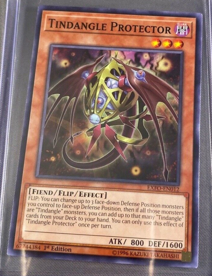 Tindangle Protector EXFO-EN012 Yu-Gi-Oh! Card Light Play 1st Edition