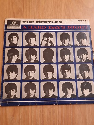 THE BEATLES - A HARD DAY'S NIGHT Vinyl-PMC 1230 Stero Black/Gold