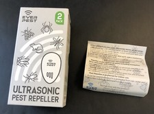 2 Ultrasonic Pest Repellant Plug In Device Electronic In Home Non Toxic Safe Vg1