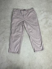 Lands End Pants Womens 18 Pink Chino Khaki Pocket Cotton Casual Plus Ladies