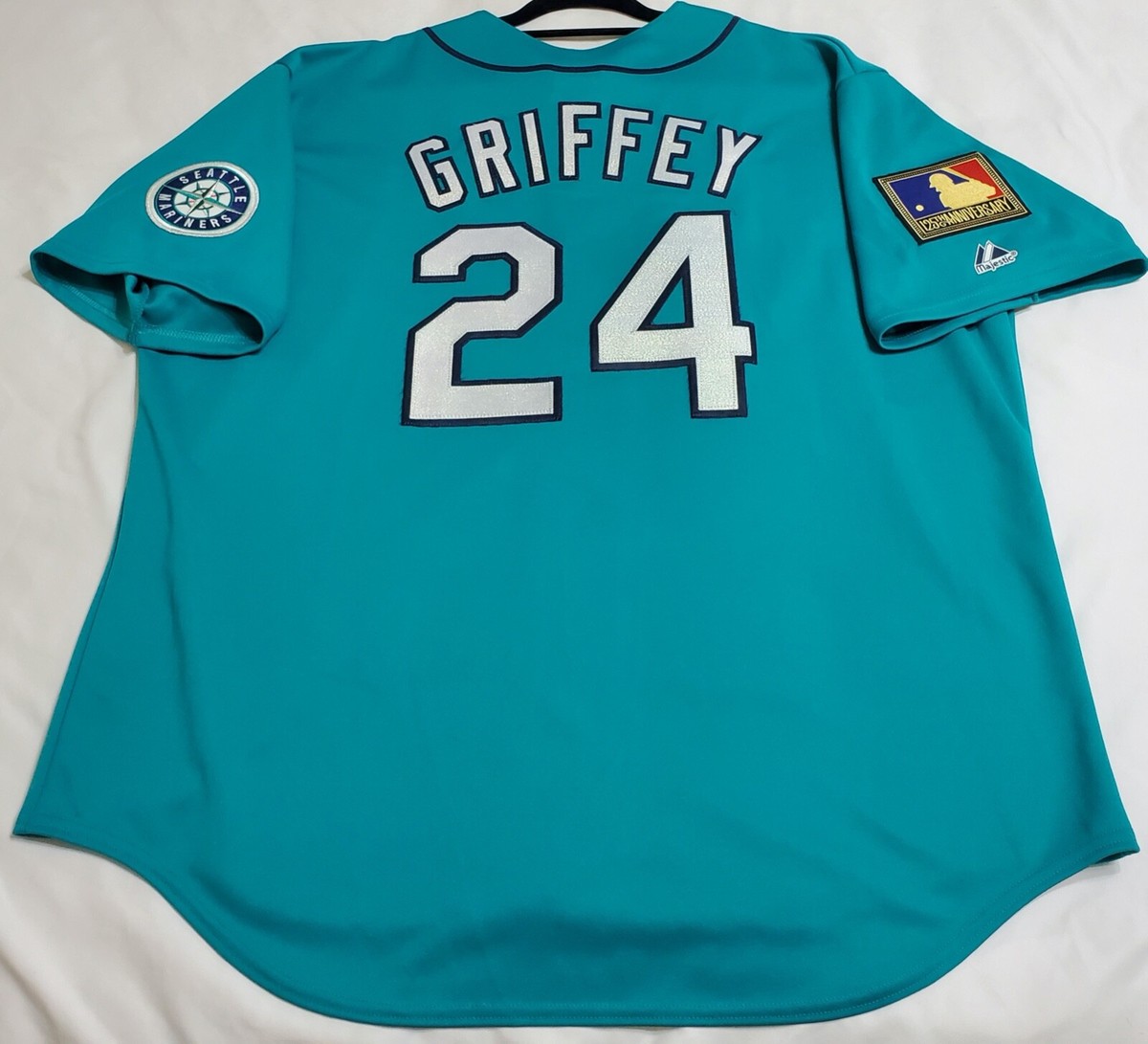 Nike Mariners Griffey 24 ジャージ Size 2XL Majestic 2XL Seattle Mariners TEAL KEN GRIFFEY JR. Jersey | eBay