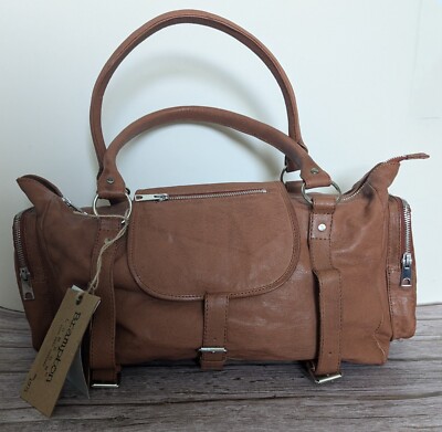 Brampton Elmore Leder Wochenendtasche, hellbraun, neu mit Etikett