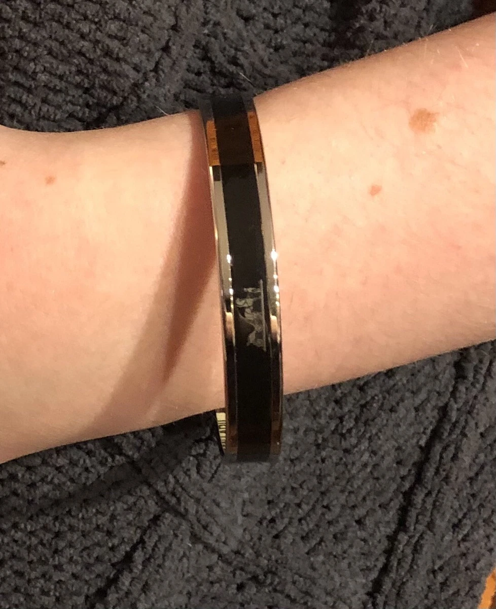 Hermes black enamel bracelet deals