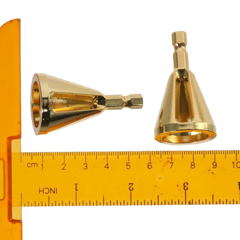 2pcs High Manganese Steel Screw Tooth Trimmer Yellow Drill Bit Worker