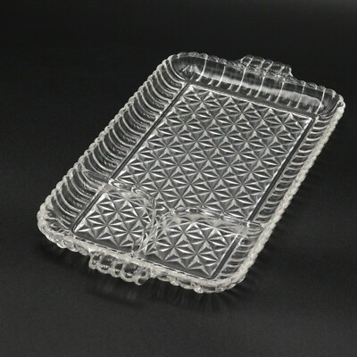 Vintage Glass Rolling Tray Unique MCM Smoking Accessory Cigarette Hemp High  End