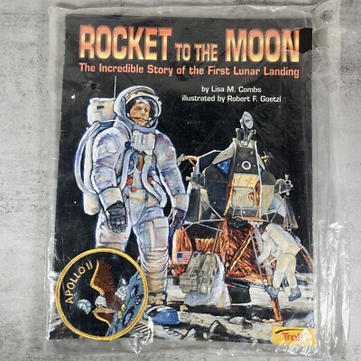 Rocket to the Moon Paperback by Combs w/Apollo II Patch SEALED
