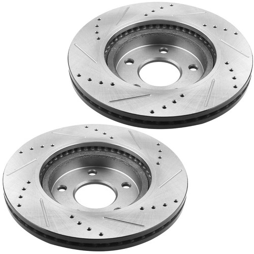Pastillas de freno de cerámica rotores traseros perforados para Hyundai Sonata Kia Optima 2011-2015 - Imagen 3 de 7