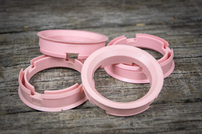 4er Set Cerchioni Anelli Di Centraggio 72,6mm Su 57,1mm Rosa Per BMW - Foto 5