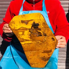 12.98LB Natural Tiger's Eye slab Quartz Crystal Mineral Specimen freeform reiki